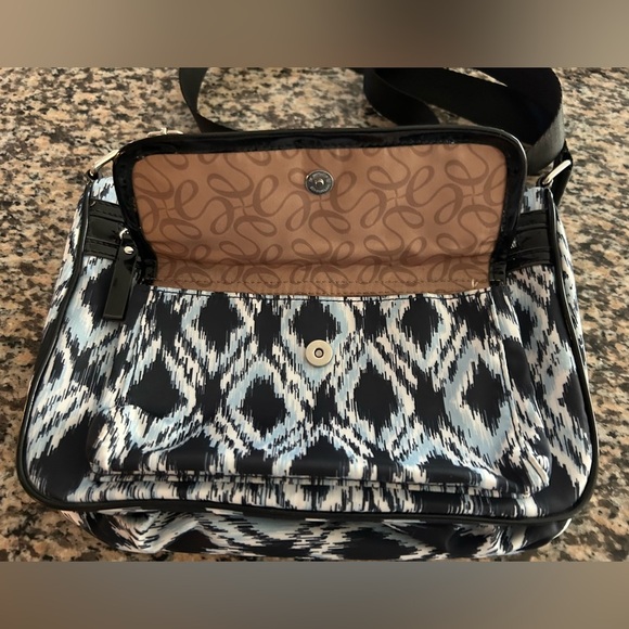 Easy Spirit Black and Blue Patterned Women's Bag - Picture 8 of 8